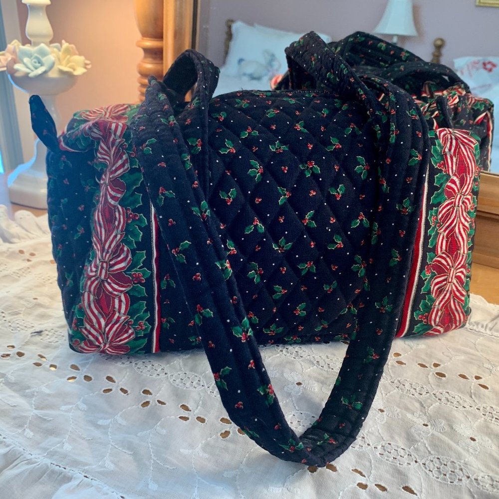 Retired VeraBradley Holly & Ribbons Small Duffel